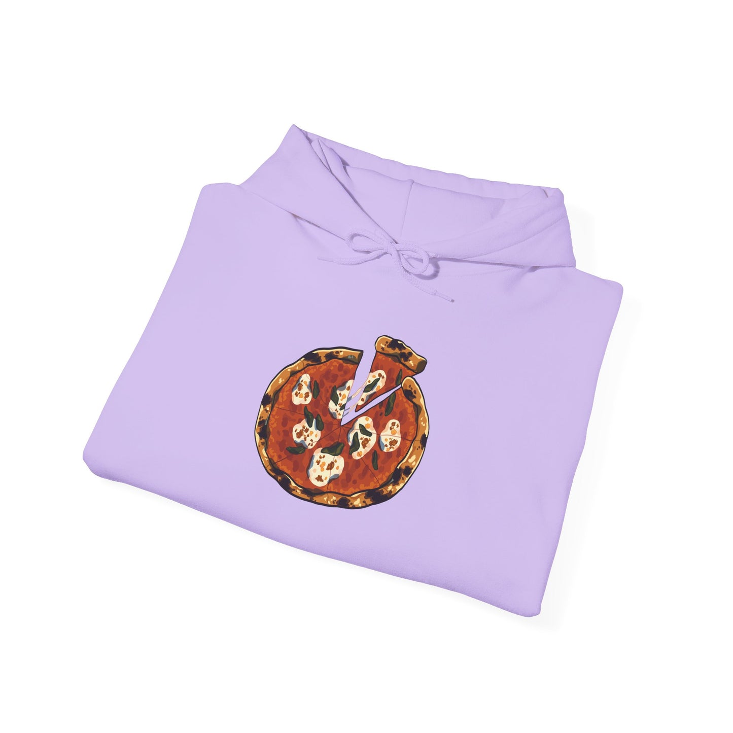 Italian Pizza Unisex Hooded Sweatshirt with Floral Design, Perfect for Everyday Wear, Gift for Friends, Spring Fashion, Casual Comfort