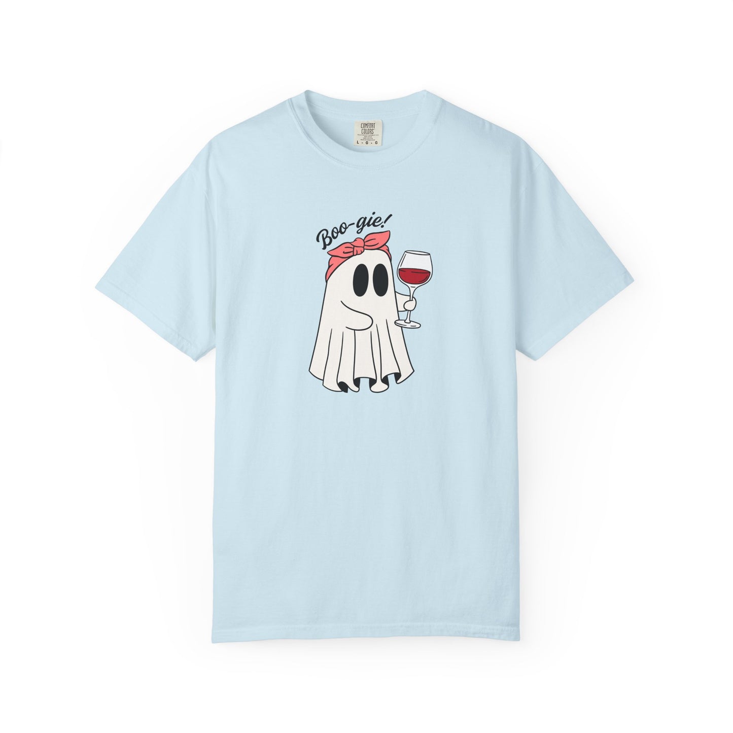 Ghostie Wine T-Shirt | Fun Unisex Tee for Halloween Parties, Casual Wear, Gifts for Wine Lovers, Spooky Celebrations, Cozy Weather