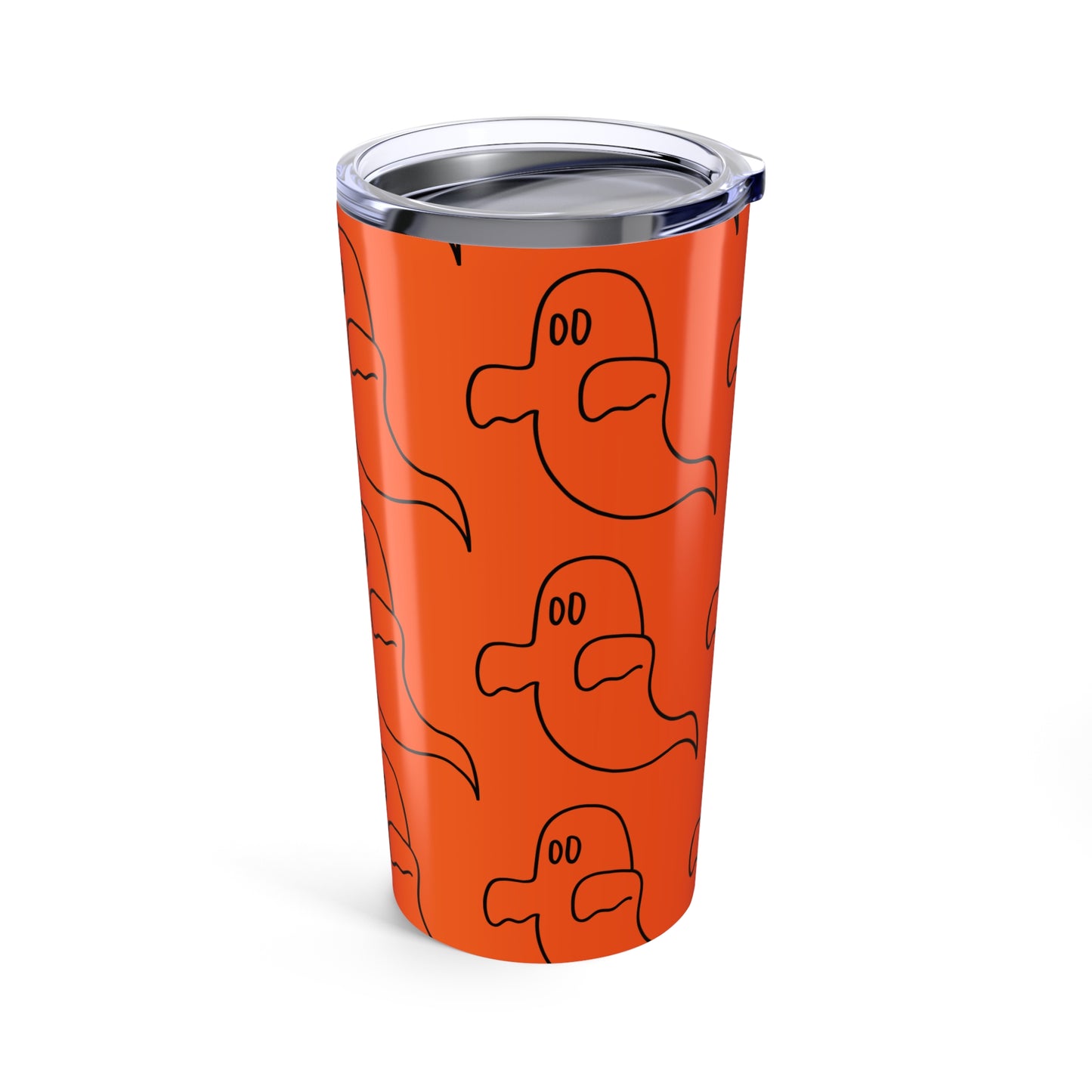 Halloween Ghost Tumbler, 20oz Stainless Steel Travel Mug, Spooky Drinkware, Fall Decor, Cute Ghosts Gift for Halloween, Trick or Treat