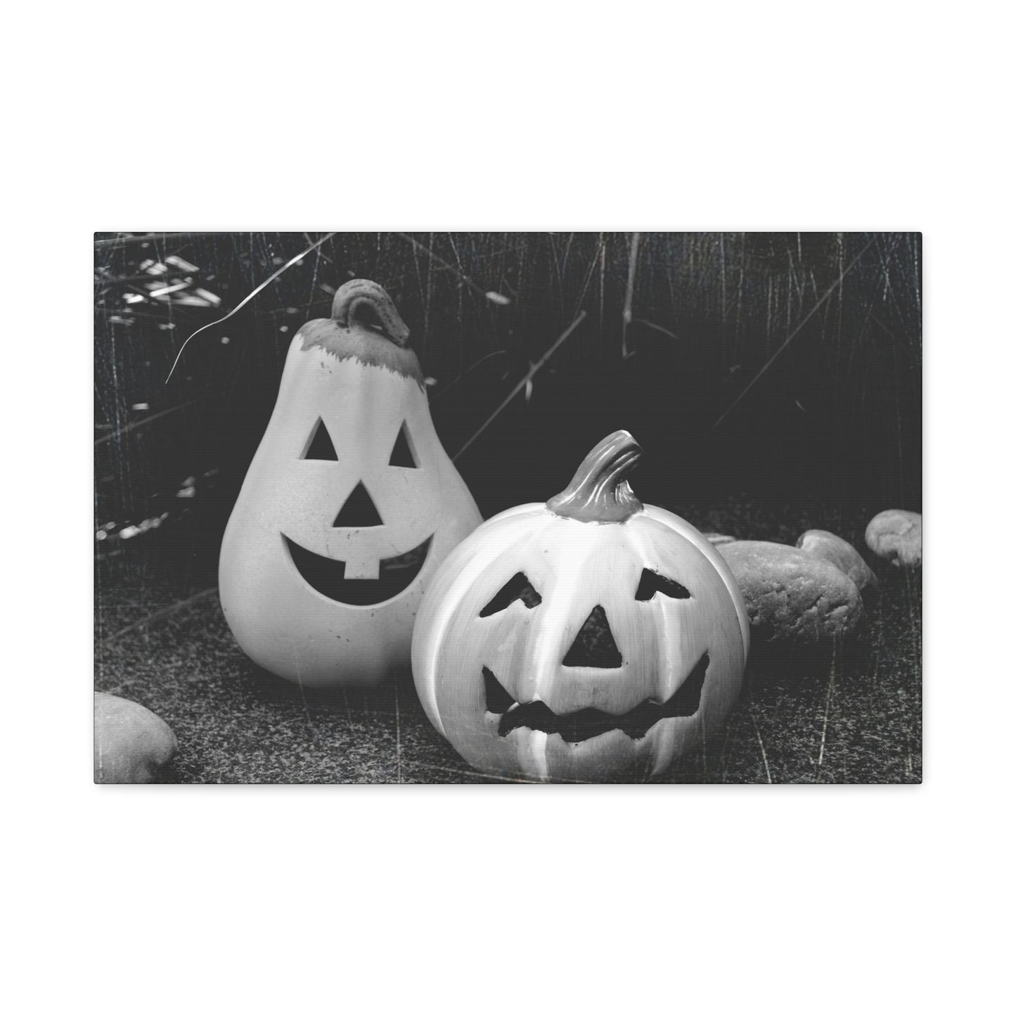 Halloween Pumpkin Canvas Wall Art, Spooky Home Decor, Fall Decoration, Autumn Art, Halloween Gift