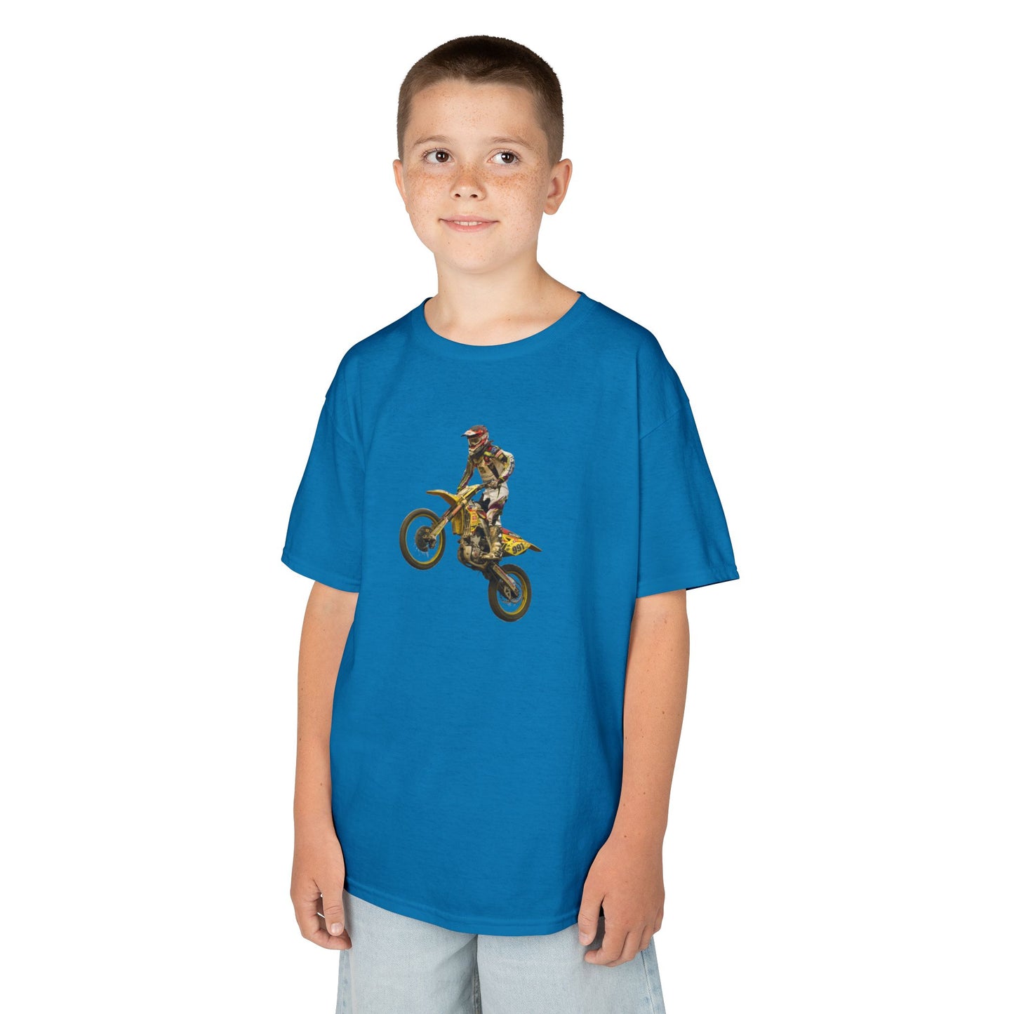 Kids Motocross T-Shirt - Fun Active Wear for Young Riders, Great for Birthdays, Christmas Gifts, Sports Events, Everyday Use