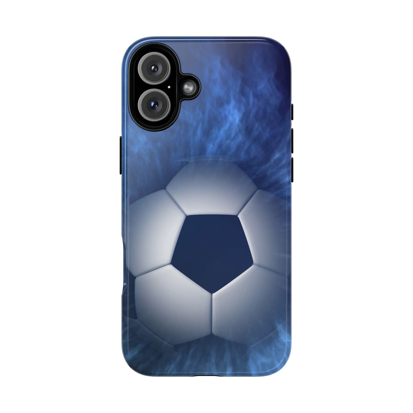 Soccer Phone Case - Tough Cases, Sports Phone Cover, Football Lover Gift, Durable Case, Blue Soccer Design