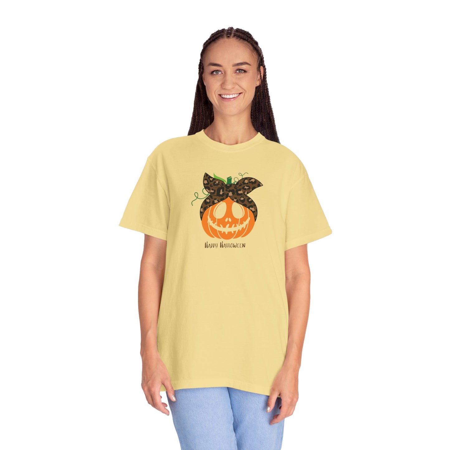 Happy Halloween Pumpkin T-Shirt, Fall Fashion Tee, Unisex Graphic Tee, Casual Halloween Apparel, Spooky Season Shirt, Halloween Gift