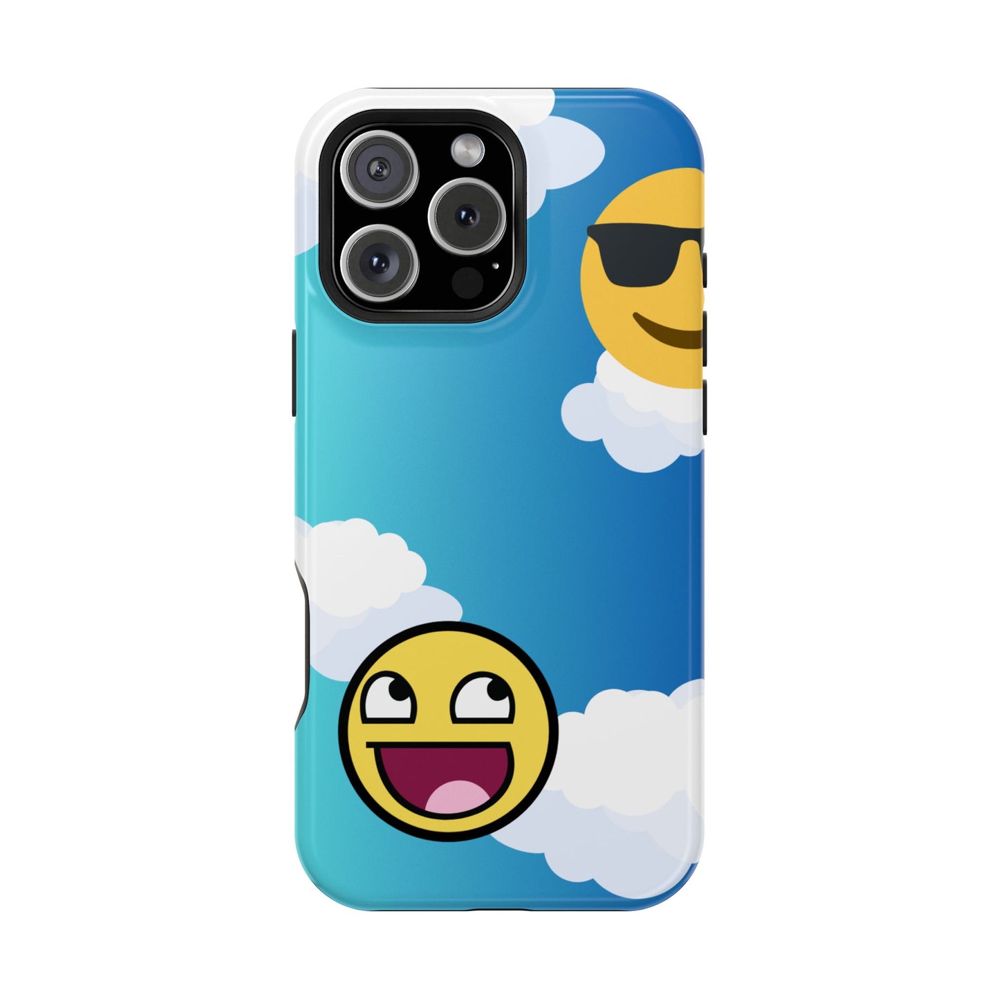 Colorful Magnetic Tough Phone Case - Fun Emoji Design