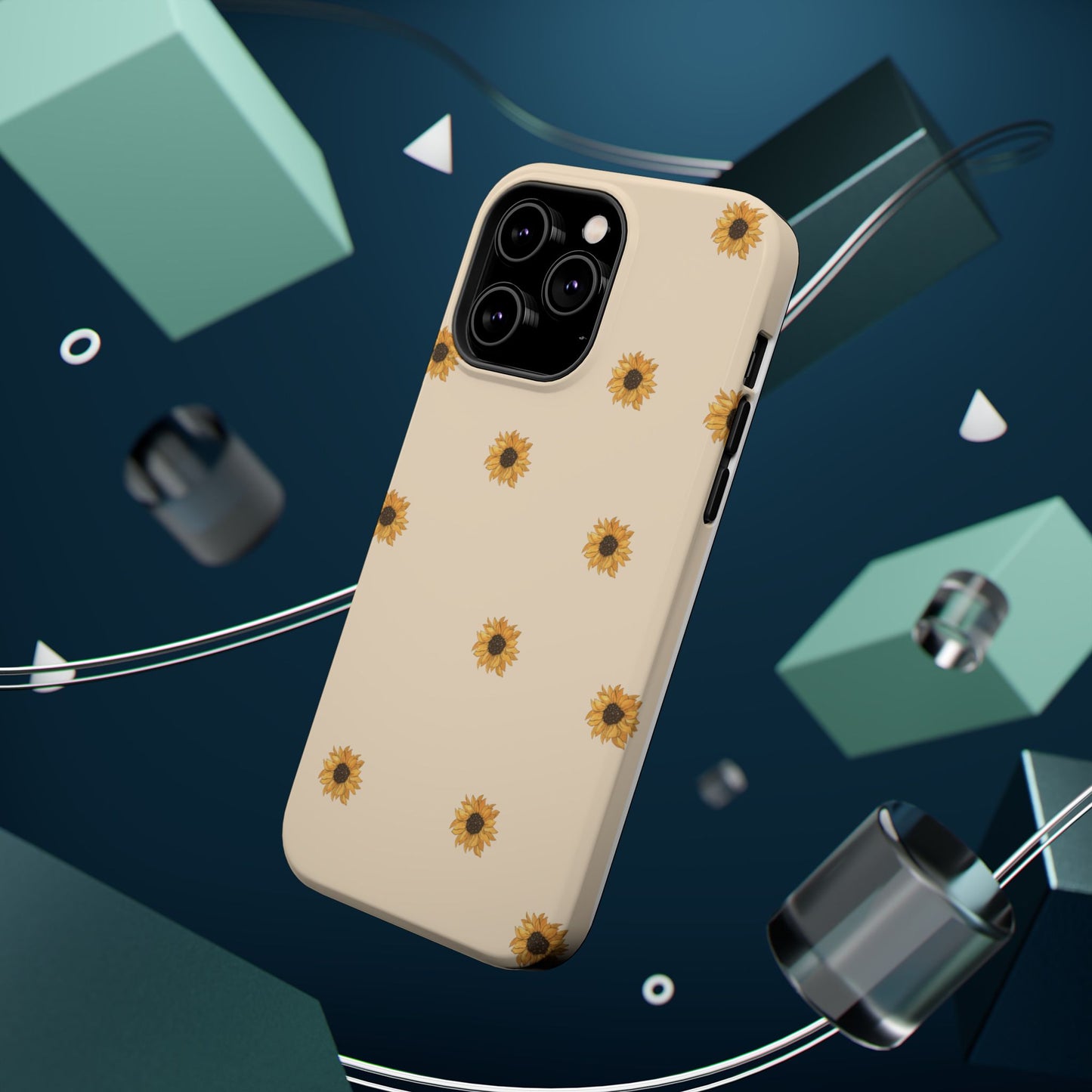 Sunflower Magnetic Tough Cases for Stylish Protection, Floral Phone Cases, Unique Gift for Her, Summer Vibes, Trendy Accessories,