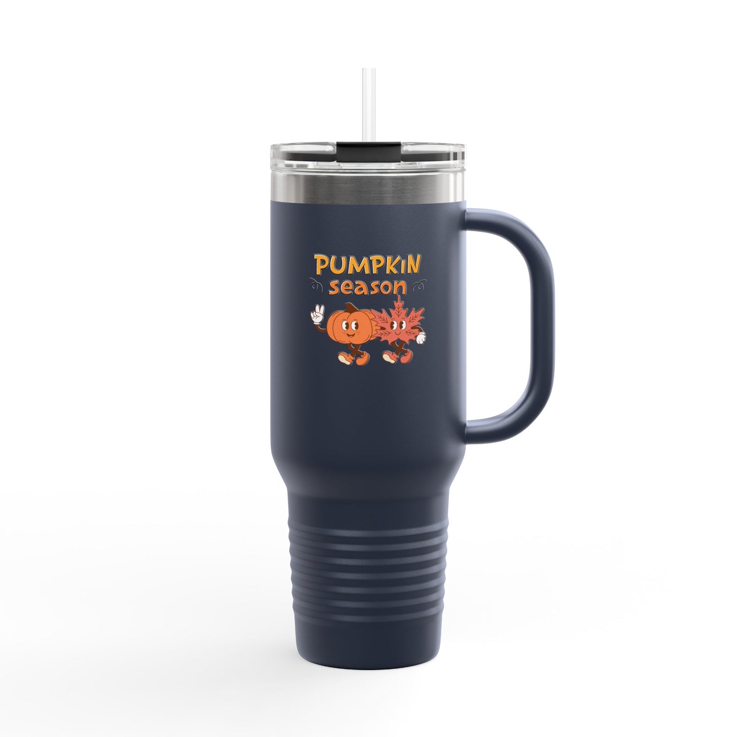 Pumpkin Season Insulated Travel Mug, 40oz | Fall Coffee Cup, Autumn Gift, Halloween Hydration, Seasonal Drinkware