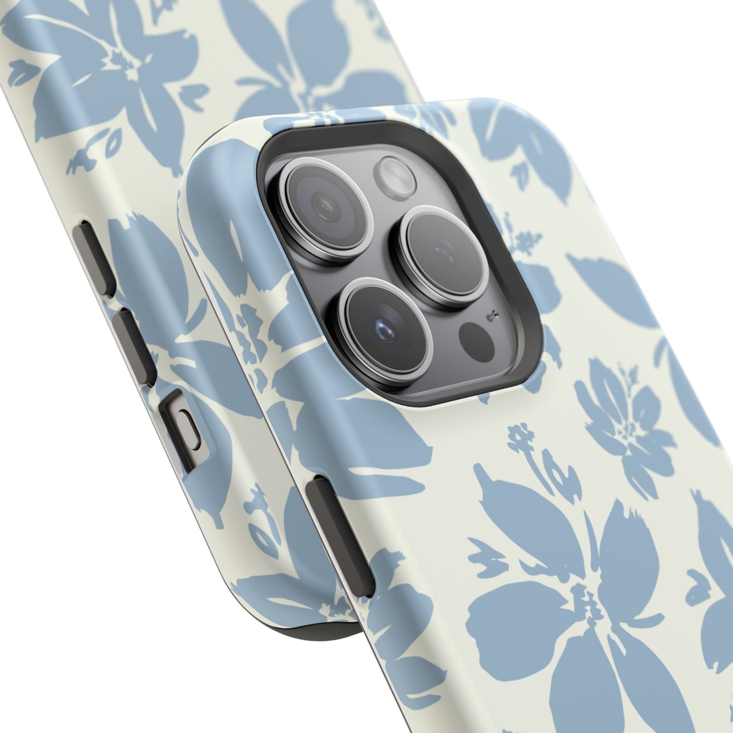 Floral Magnetic Tough Case - Stylish Protection for Your Phone