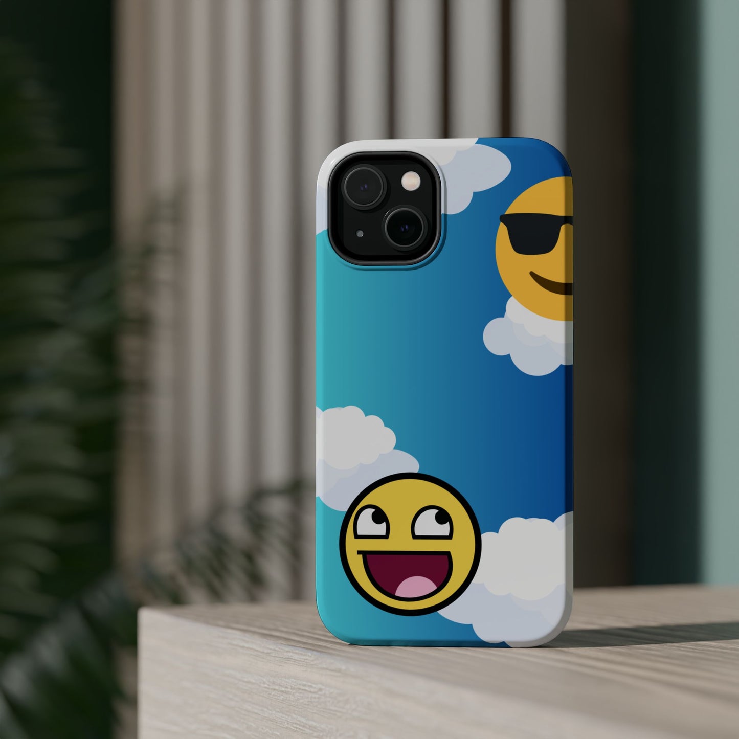 Colorful Magnetic Tough Phone Case - Fun Emoji Design
