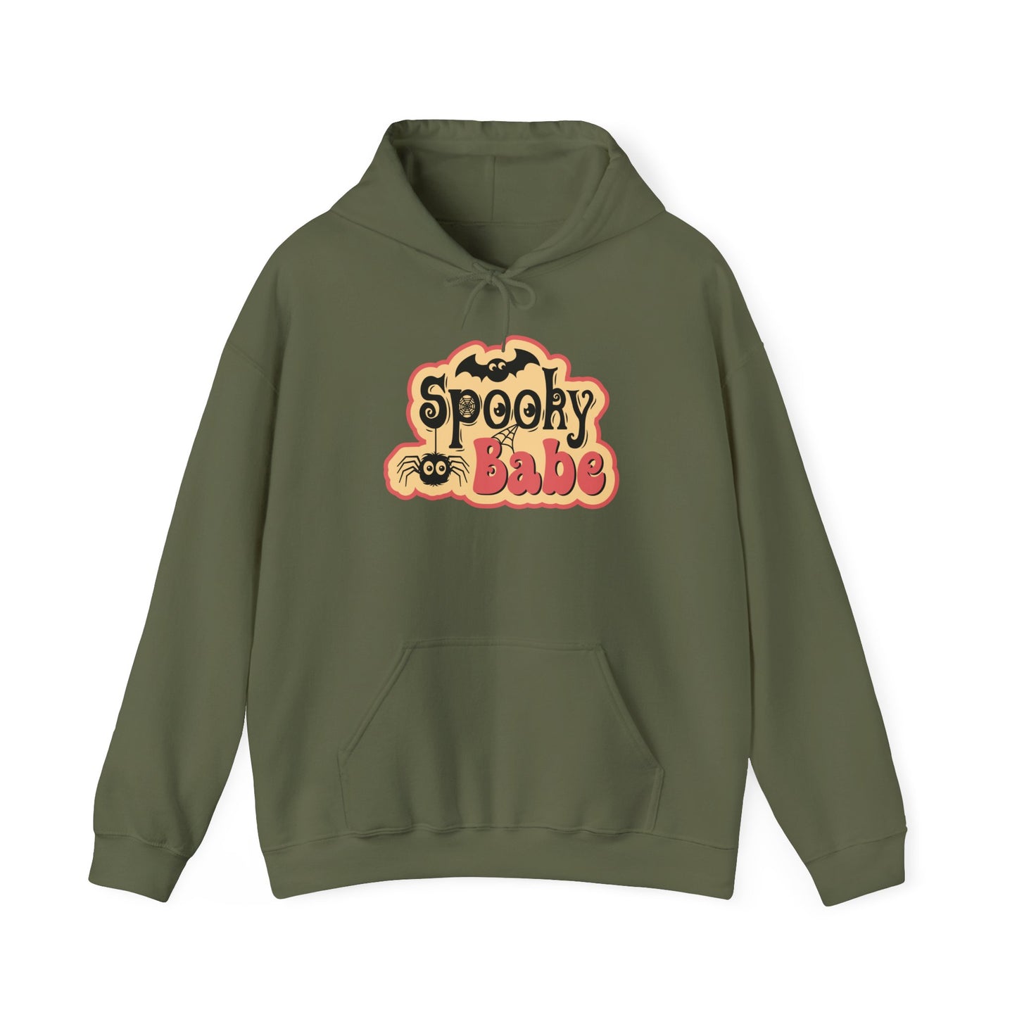 Spooky Babe Hoodie - Perfect for Halloween, Unisex Sweatshirt, Cozy Fall Wear, October Festivities, Cute Ghost Design