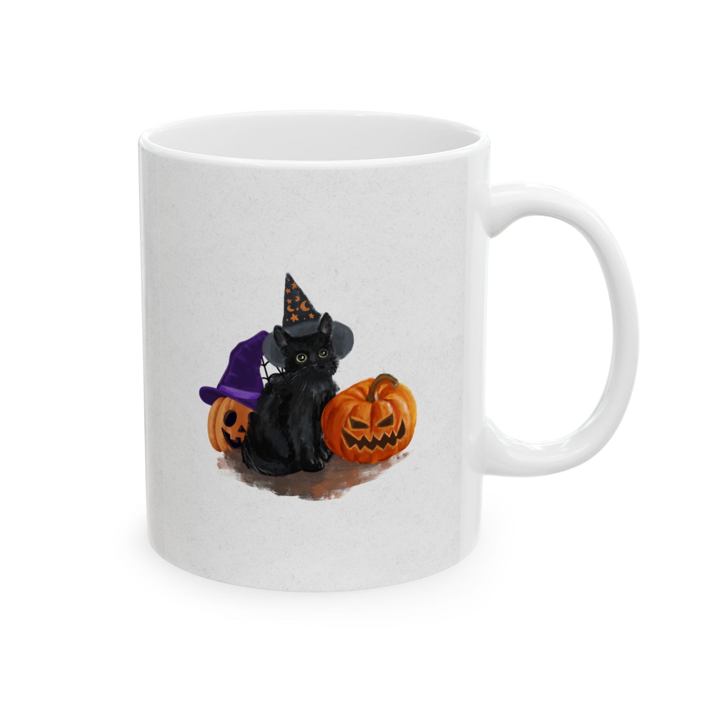 Whimsical Halloween Ceramic Mug - Perfect for Coffee Lovers, Seasonal Gift, Fall Decor, Pumpkin Enthusiasts, October Celebrations