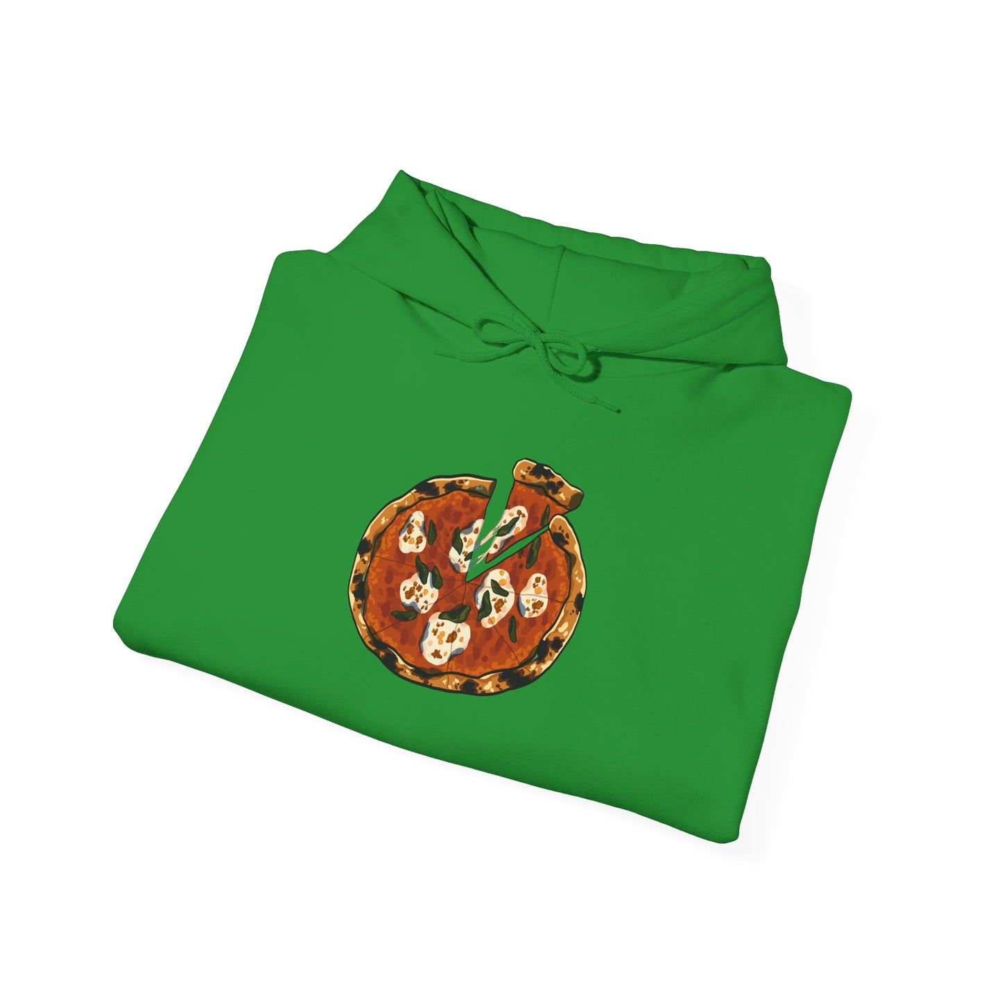 Italian Pizza Unisex Hooded Sweatshirt with Floral Design, Perfect for Everyday Wear, Gift for Friends, Spring Fashion, Casual Comfort