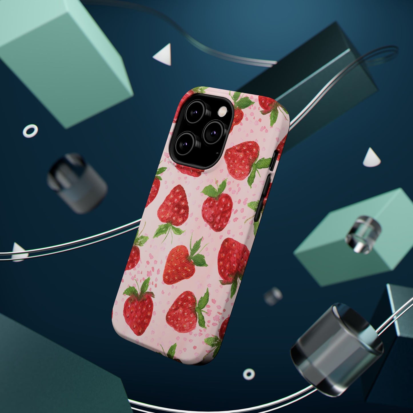 Strawberry Magnetic Phone Case - Durable & Stylish