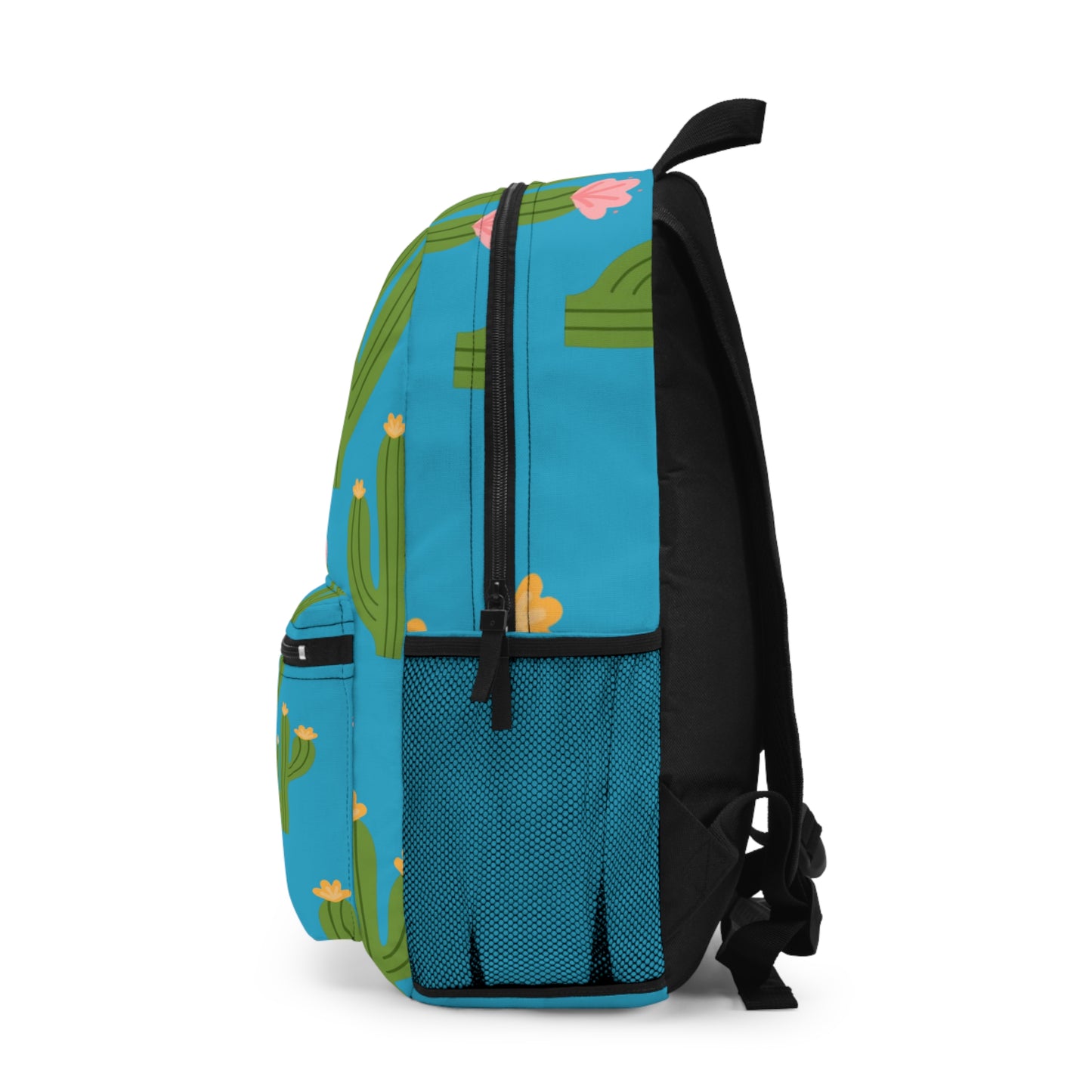 Cactus Print Backpack - Colorful School Bag, Cute Travel Backpack, Floral Cacti Rucksack, Eco-Friendly Carryall, Wild West Style