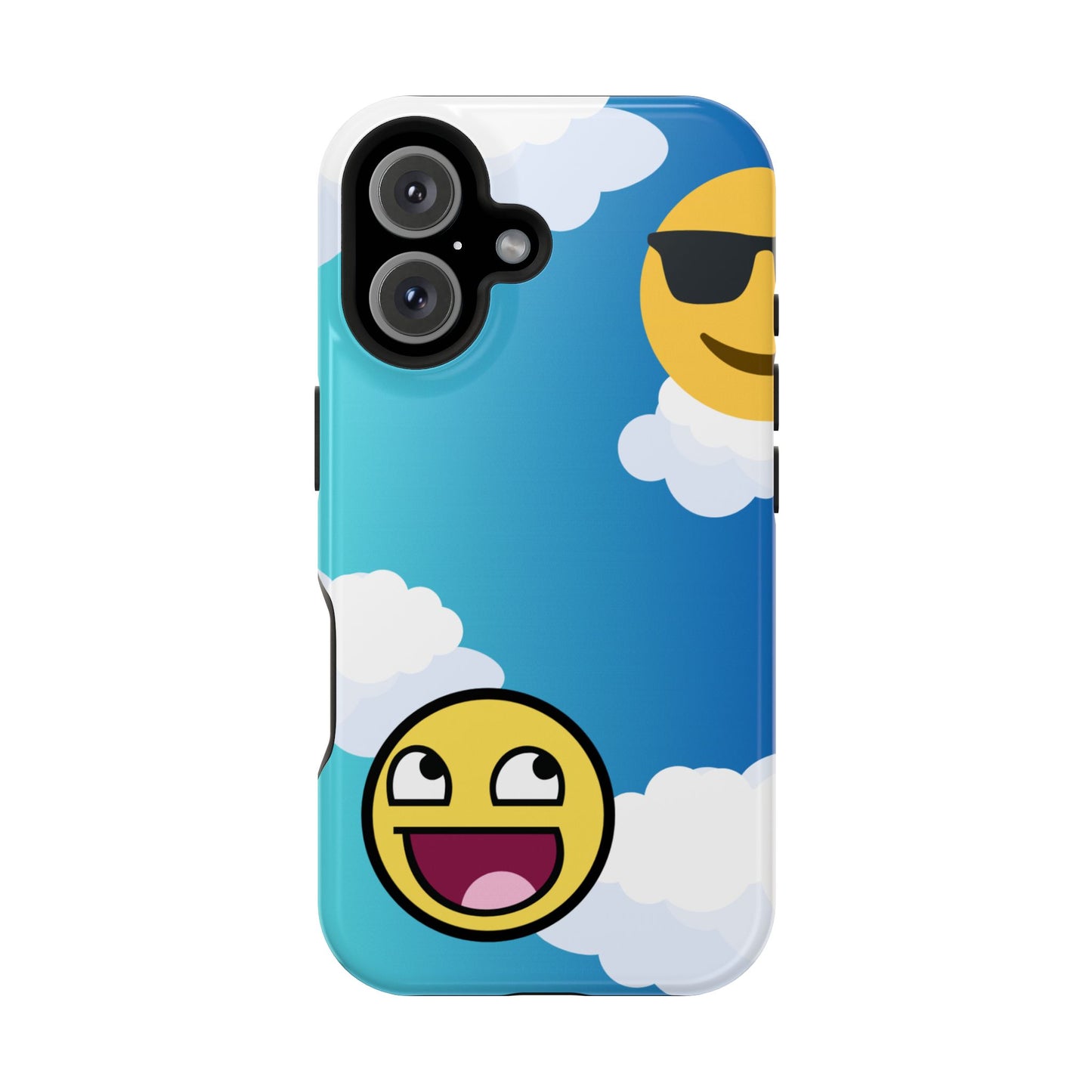 Colorful Magnetic Tough Phone Case - Fun Emoji Design