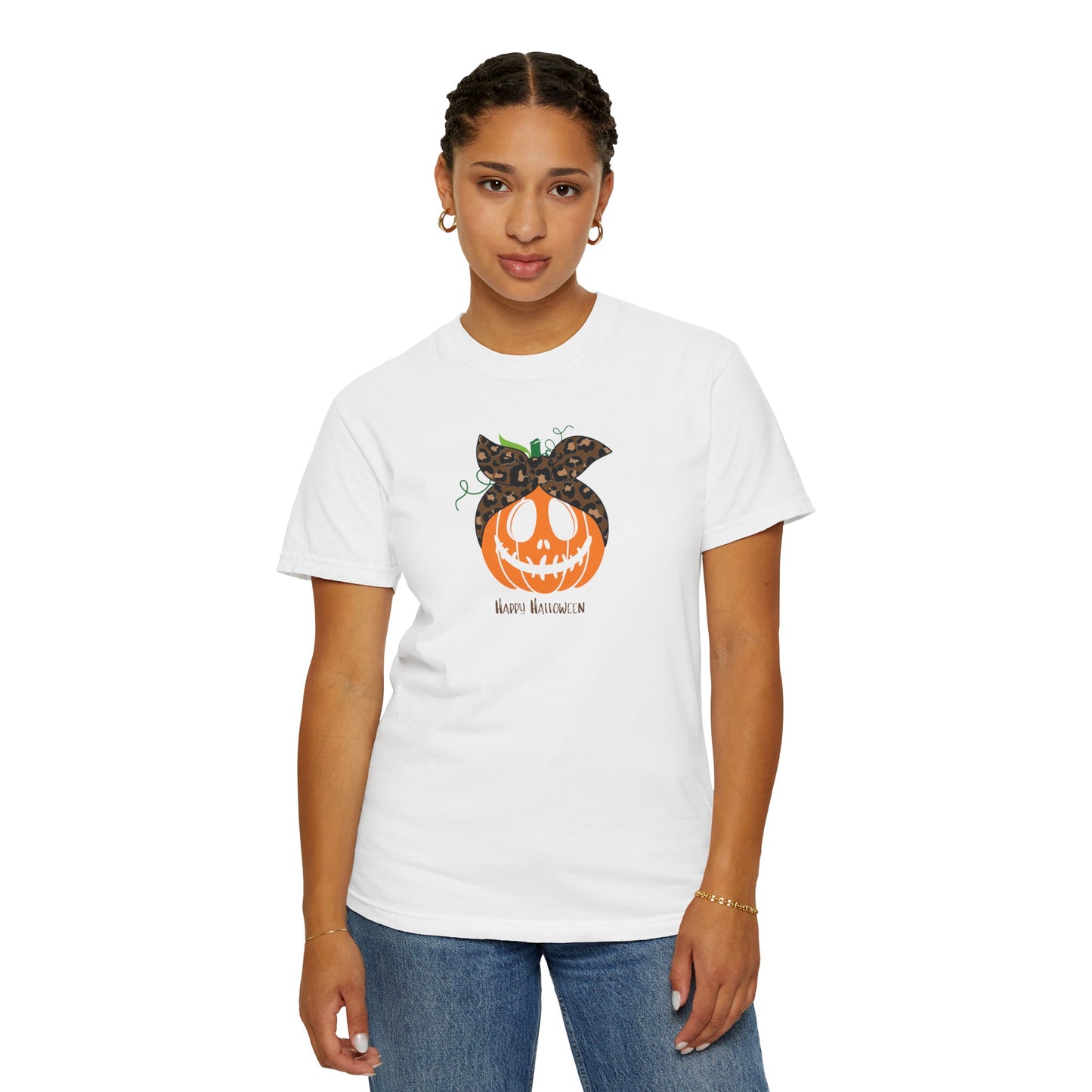 Happy Halloween Pumpkin T-Shirt, Fall Fashion Tee, Unisex Graphic Tee, Casual Halloween Apparel, Spooky Season Shirt, Halloween Gift