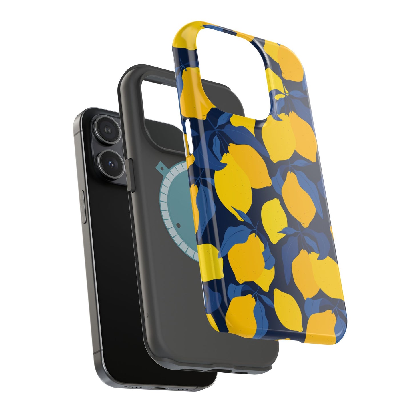 Bright Lemon Pattern Magnetic Tough Case - Vibrant Phone Protection