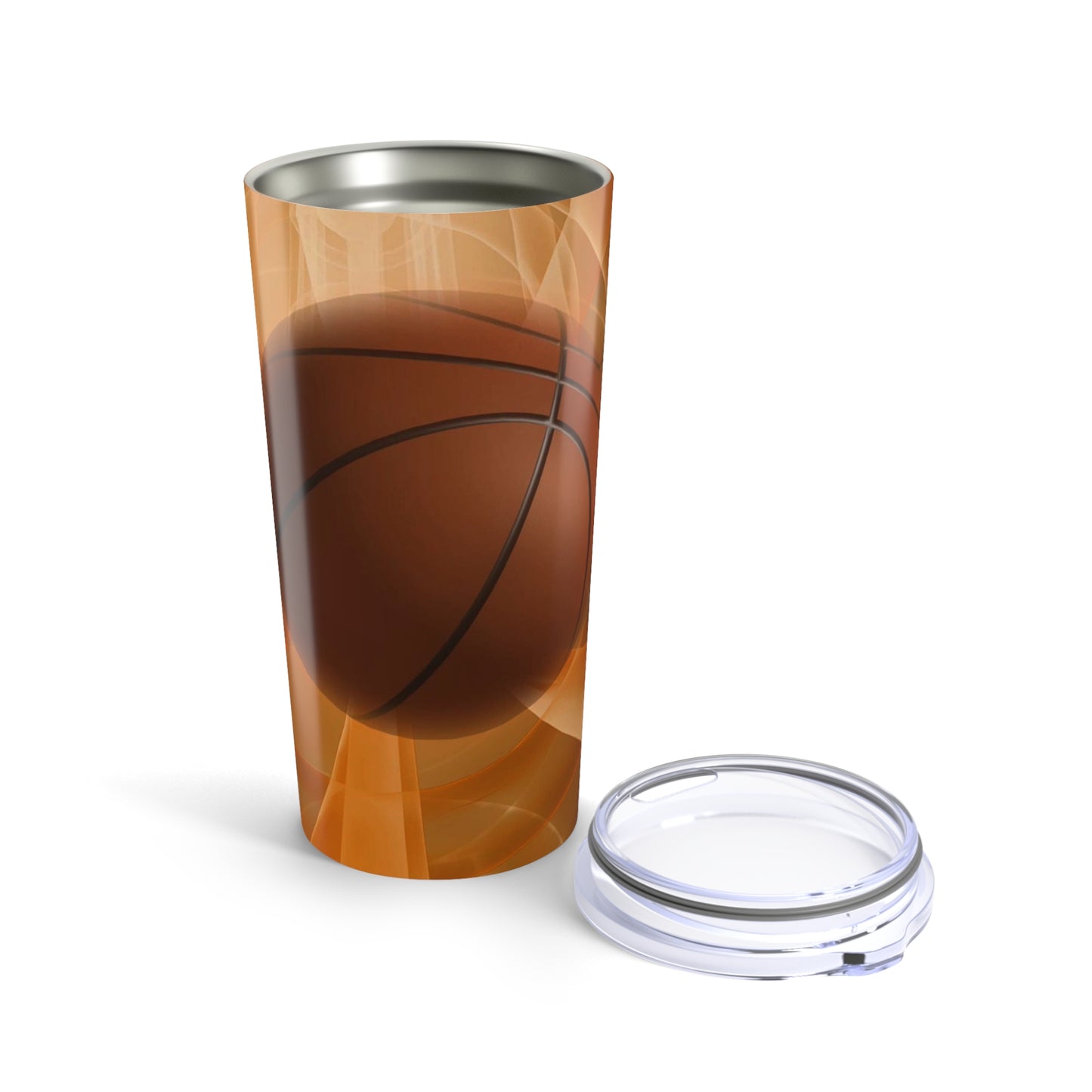 Basketball-Themed Tumbler 20oz | Sporty Travel Mug, Gift for Athletes, Basketball Fans, Unique Sports Accessories, Commemorative Drinkware