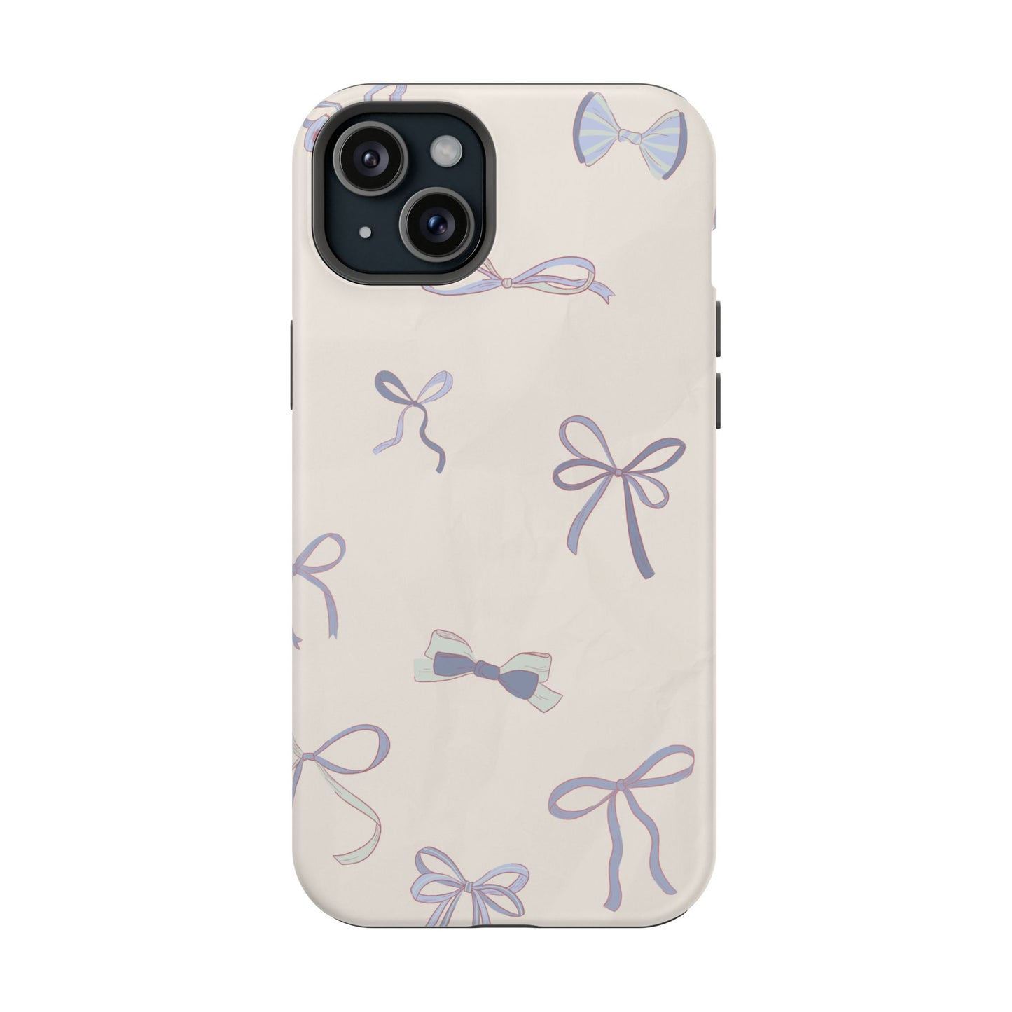 Chic Bow Pattern Magnetic Tough Cases, Stylish Phone Protection, Gift for Her, Birthday, Cute Accessories, Trendy Tech