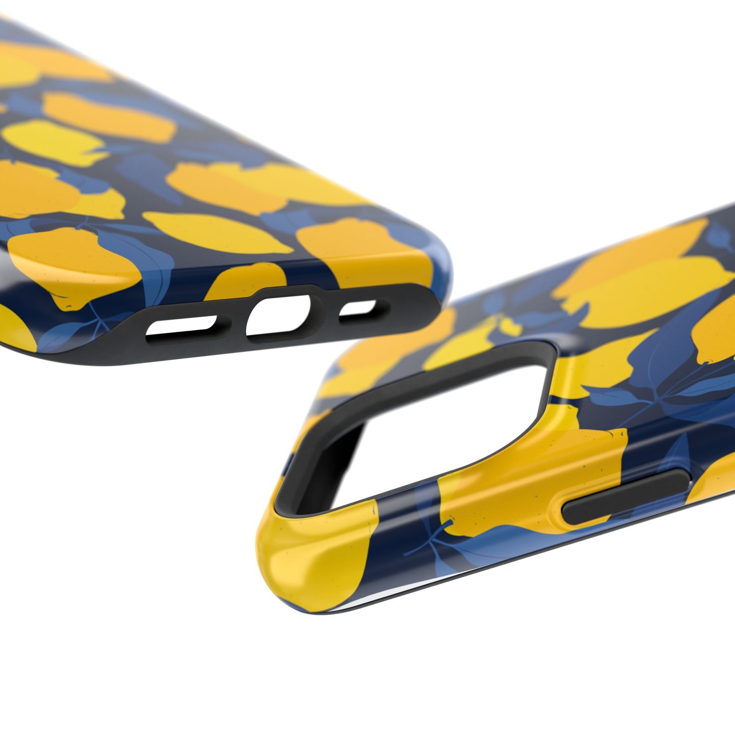 Bright Lemon Pattern Magnetic Tough Case - Vibrant Phone Protection