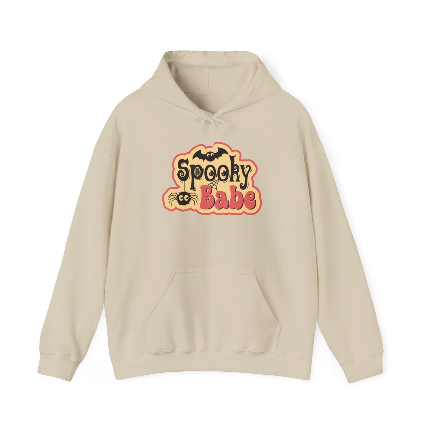 Spooky Babe Hoodie - Perfect for Halloween, Unisex Sweatshirt, Cozy Fall Wear, October Festivities, Cute Ghost Design
