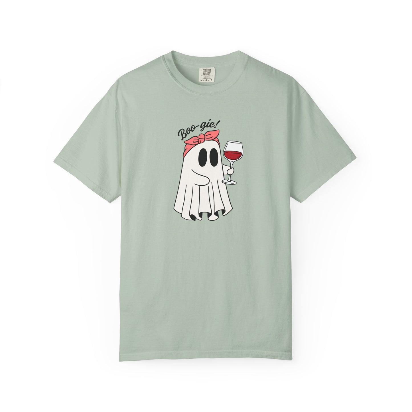 Ghostie Wine T-Shirt | Fun Unisex Tee for Halloween Parties, Casual Wear, Gifts for Wine Lovers, Spooky Celebrations, Cozy Weather