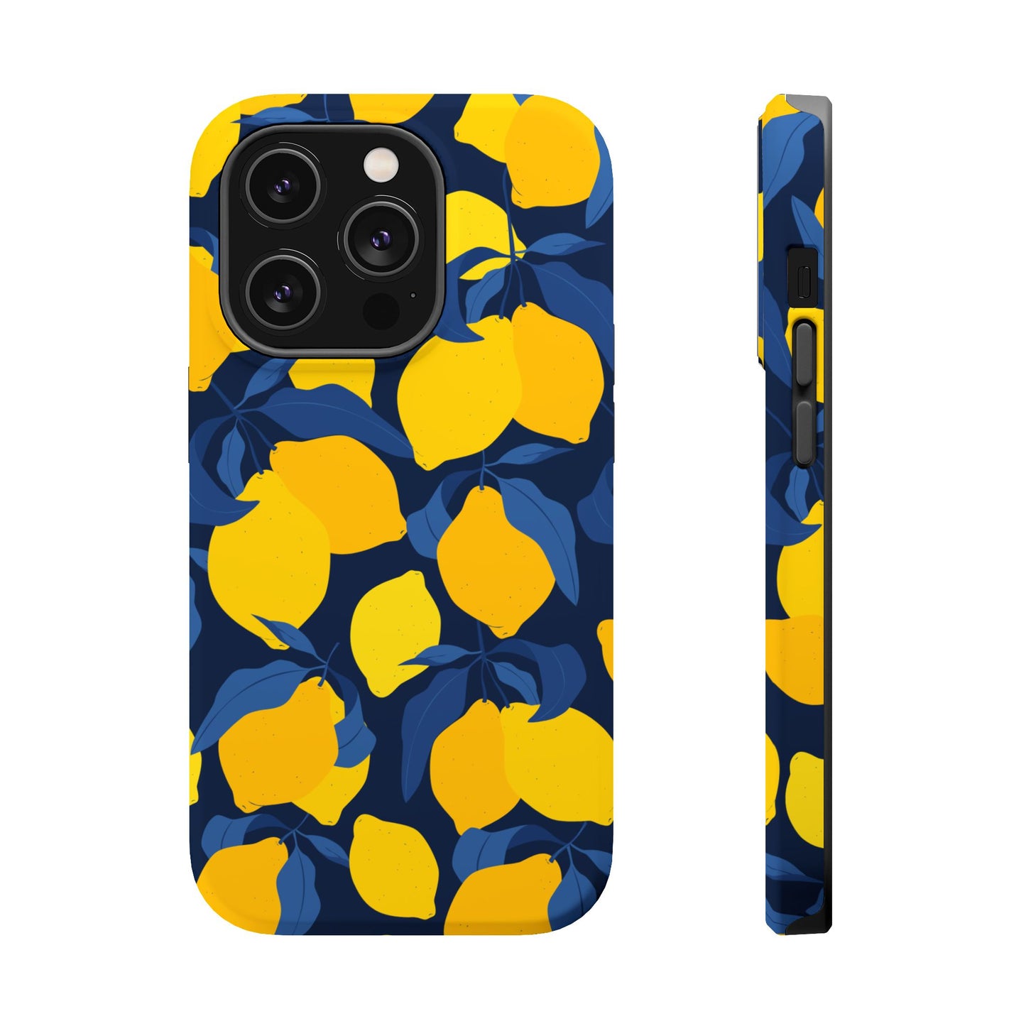 Bright Lemon Pattern Magnetic Tough Case - Vibrant Phone Protection