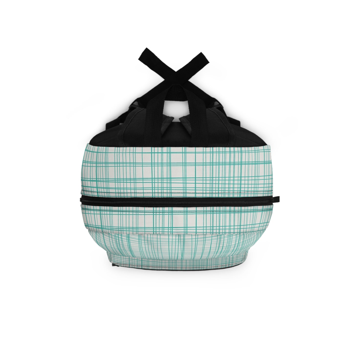 Mint Plaid Backpack | Stylish Rucksack for School, Travel, Kids, Teens, Everyday Use