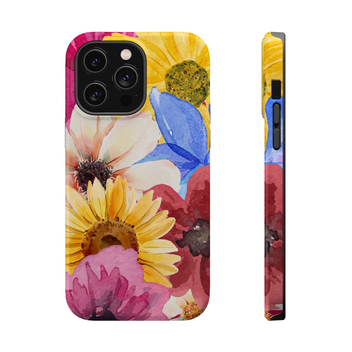 Floral Magnetic Tough Cases - Vibrant Flower Design for Stylish Protection