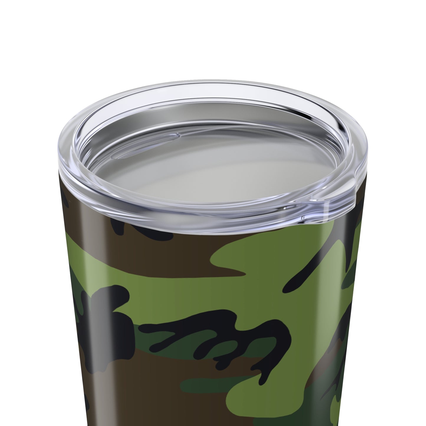 Camo Tumbler 20oz: Stylish Travel Mug - Outdoors, Gifts, Army-themed Drinkware, Eco-Friendly, Personalized