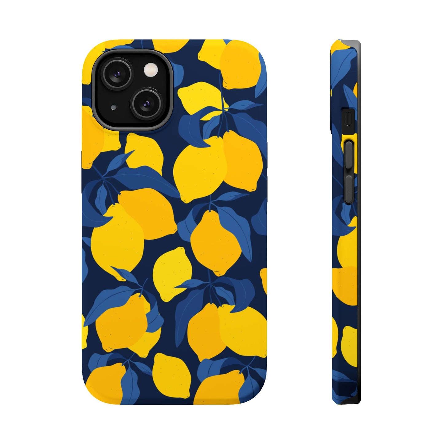 Bright Lemon Pattern Magnetic Tough Case - Vibrant Phone Protection