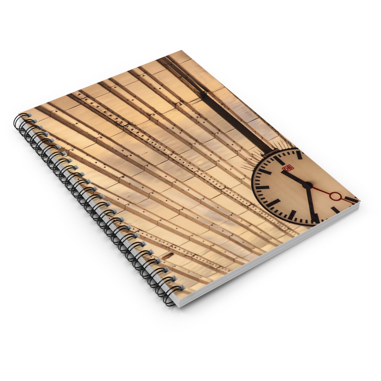 Elegant Spiral Notebook with Vintage Clock Design | Journal, Diary, Study Planner, Office Supplies, Gift Idea