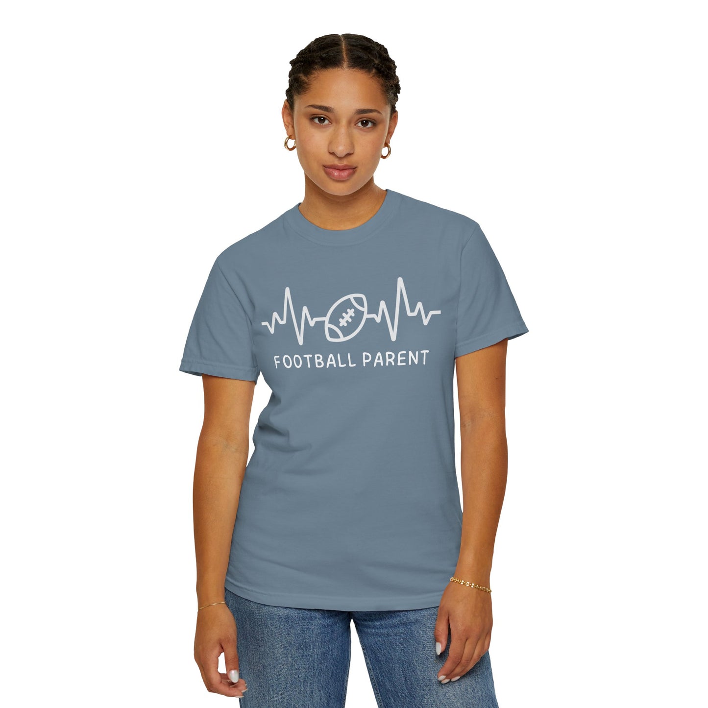 Football Parent T-Shirt - Unisex Garment-Dyed Tee, Perfect for Game Day, Father's Day, Family Gatherings, Sports Fans, Casual Wear