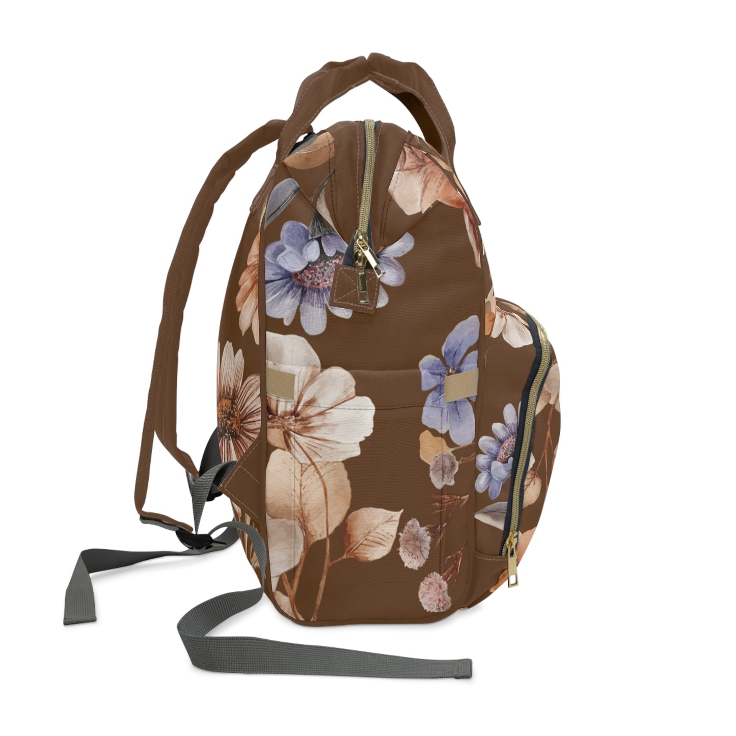 Stylish Floral Multifunctional Backpack | Baby Bag, Nursing Backpack, Mom Tote, Travel Diaper Bag, Floral Changing Bag