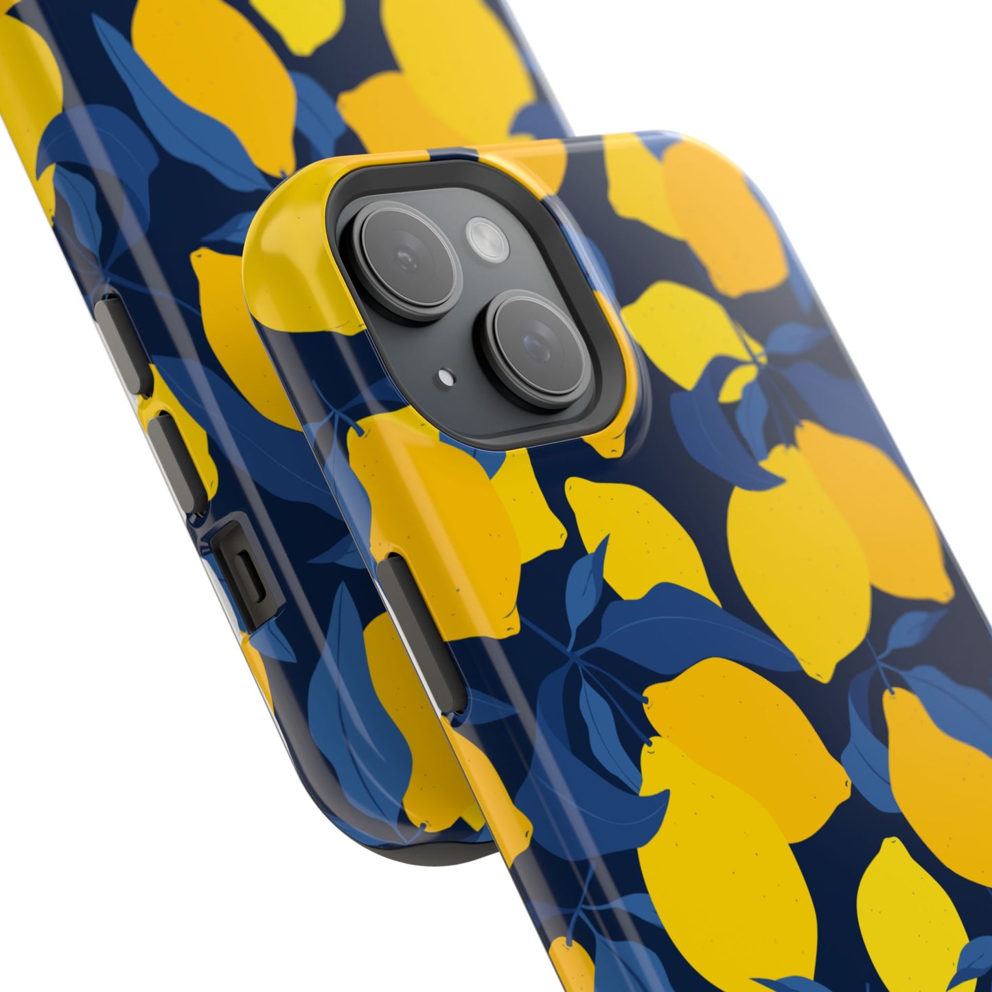 Bright Lemon Pattern Magnetic Tough Case - Vibrant Phone Protection