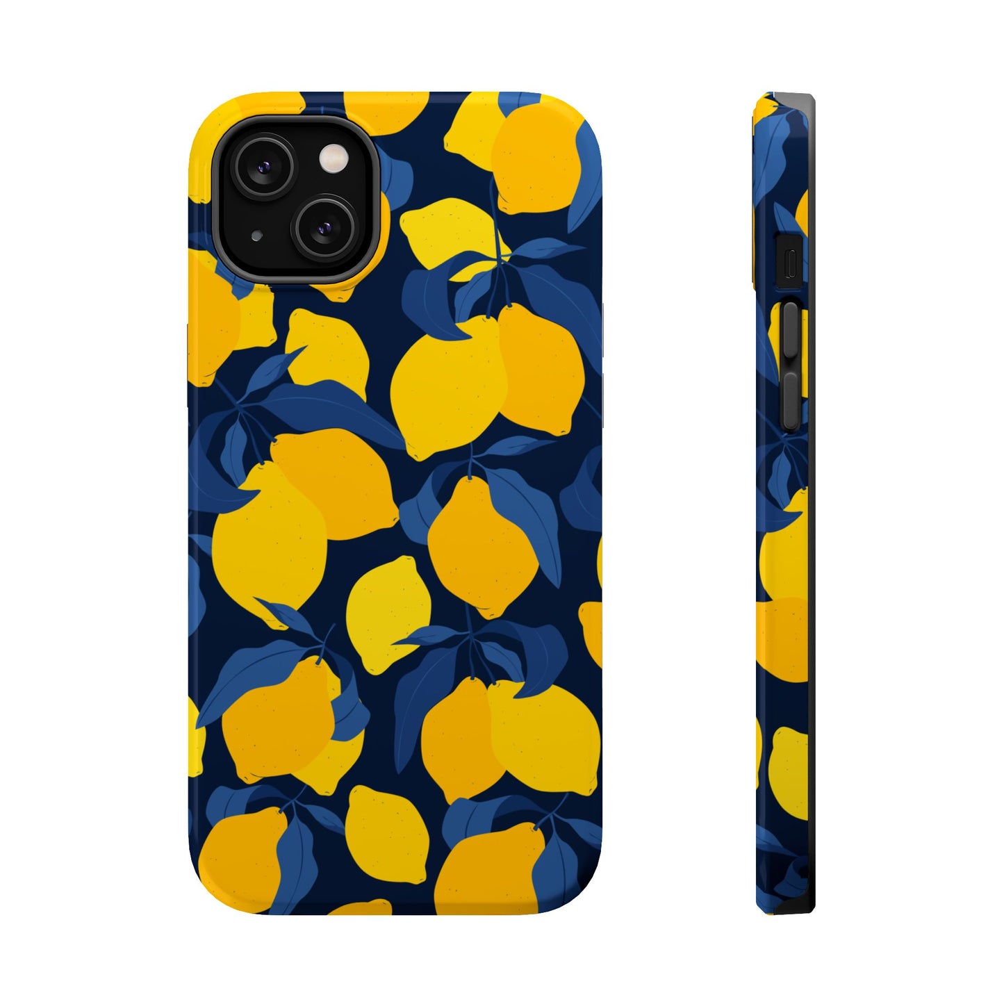 Bright Lemon Pattern Magnetic Tough Case - Vibrant Phone Protection
