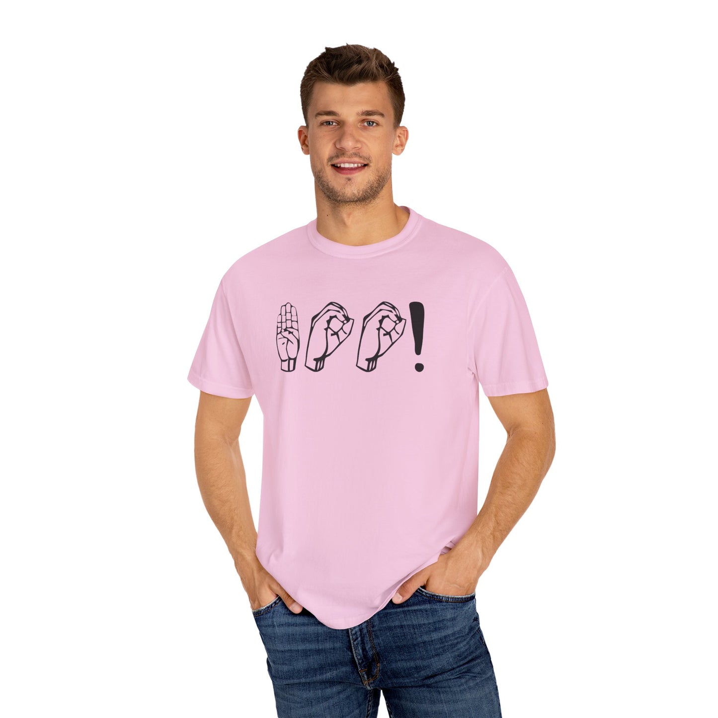 Boo! Unisex Hand Sign T-Shirt, Casual Wear, Gift for Friends, Birthday Gift, Cool Outfit, Fun Graphic Tee