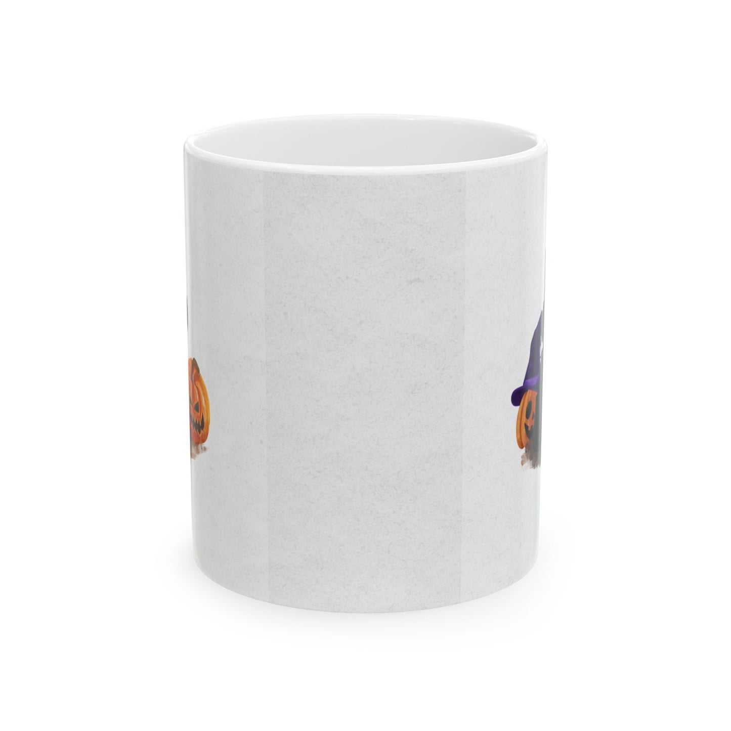 Whimsical Halloween Ceramic Mug - Perfect for Coffee Lovers, Seasonal Gift, Fall Decor, Pumpkin Enthusiasts, October Celebrations
