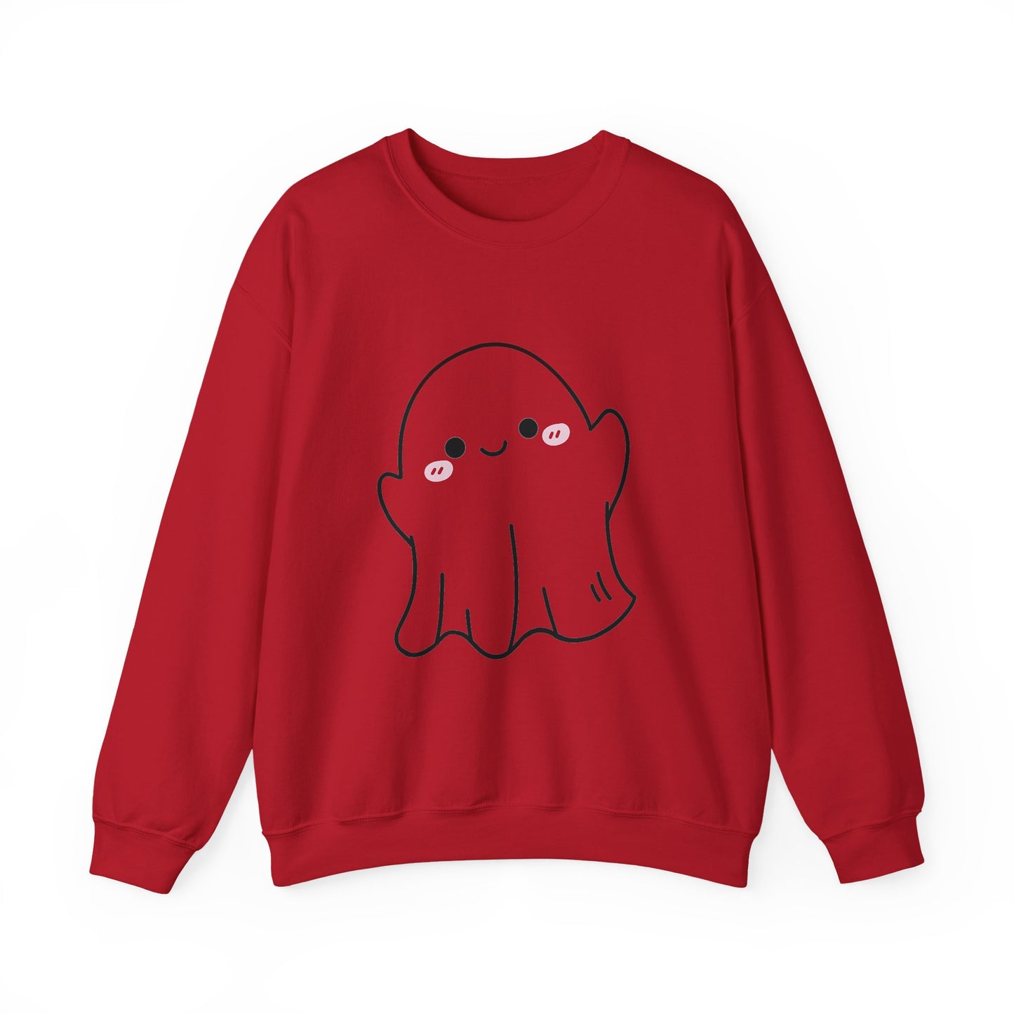 Ghosty Unisex Crewneck Sweatshirt, Halloween Gift, Cozy Pullover, Fall Fashion, Spooky Season Sweatshirt, Casual Wear