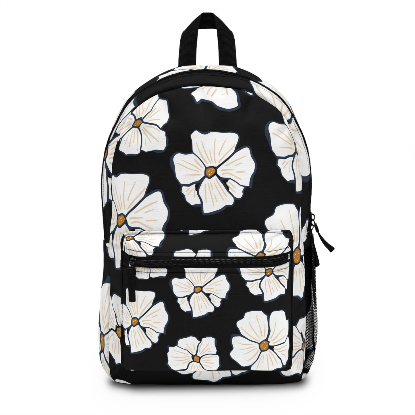 Floral Print Backpack, Stylish School Bag, Everyday Carry, Travel Accessory, Perfect Gift for Students and Nature Lovers