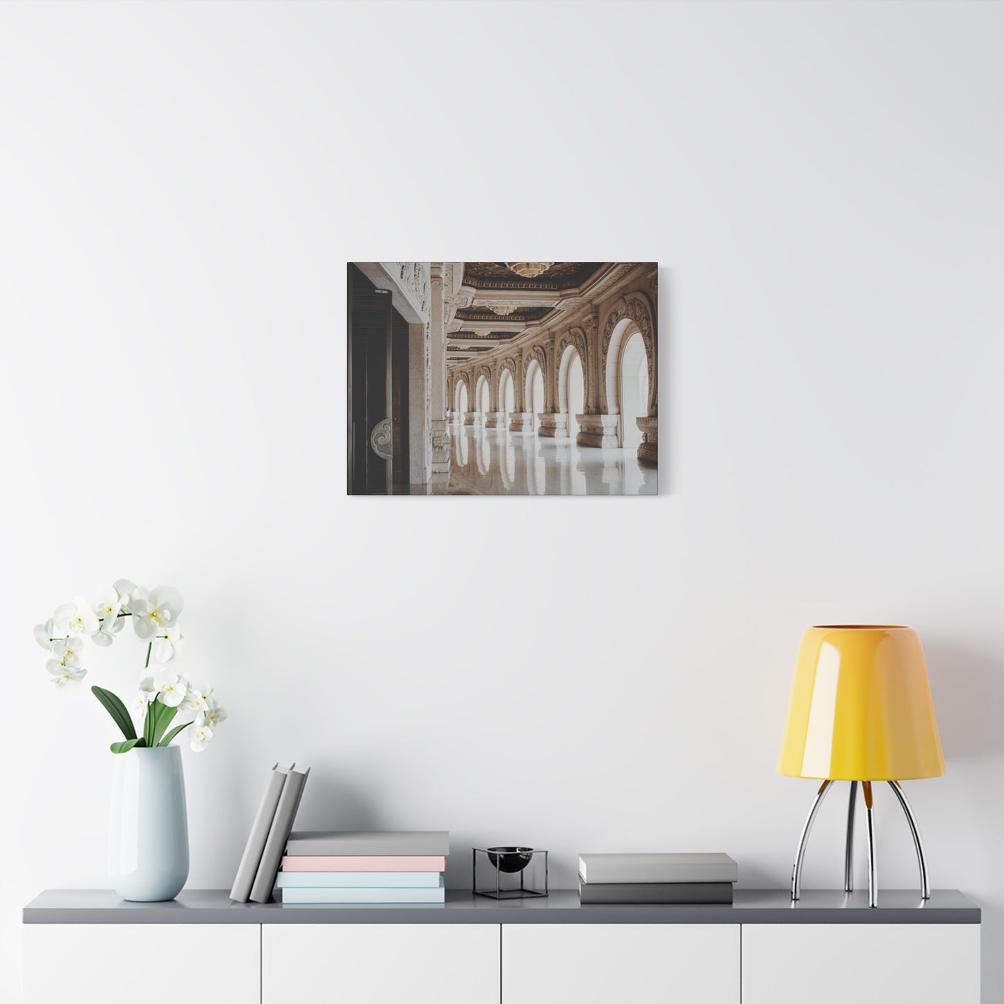 Elegant Stretched Canvas Art, Wall Decor, Home Decor, Living Room Art, Gallery Wall Piece, Statement Art, Architecture Decor