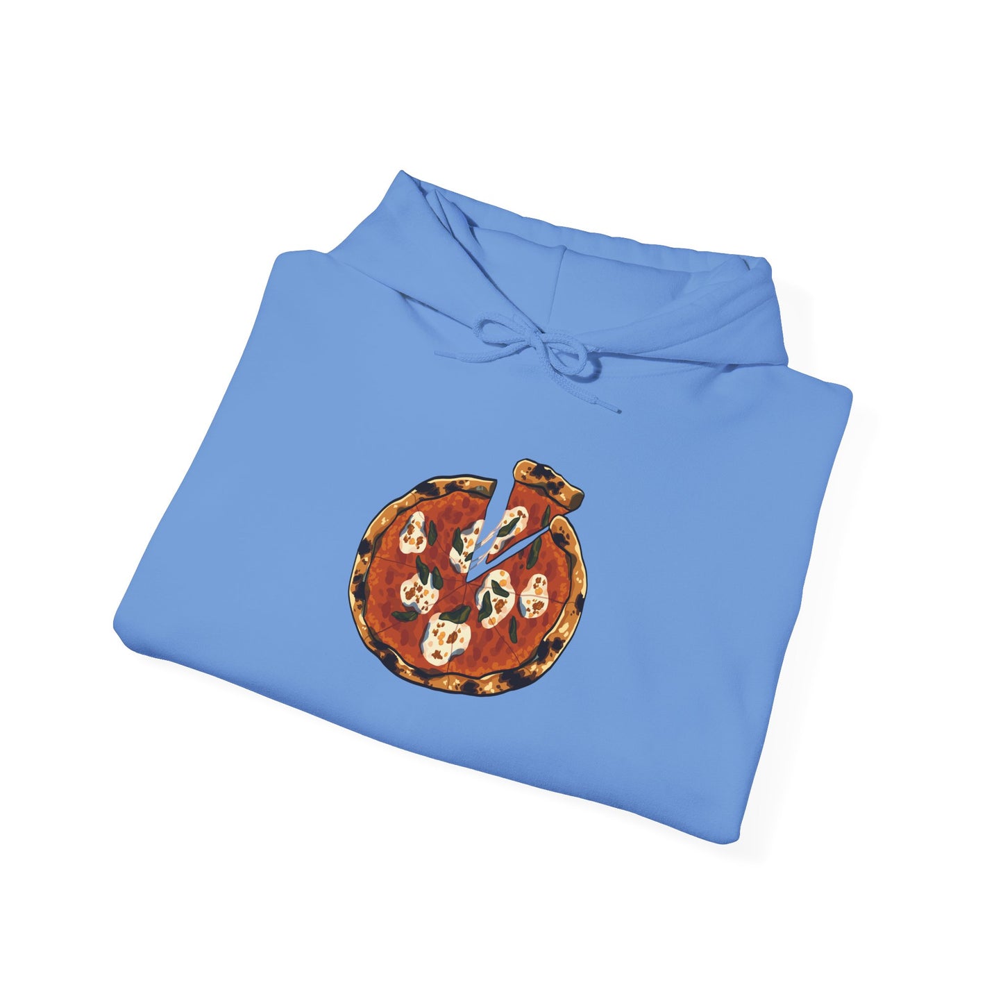 Italian Pizza Unisex Hooded Sweatshirt with Floral Design, Perfect for Everyday Wear, Gift for Friends, Spring Fashion, Casual Comfort