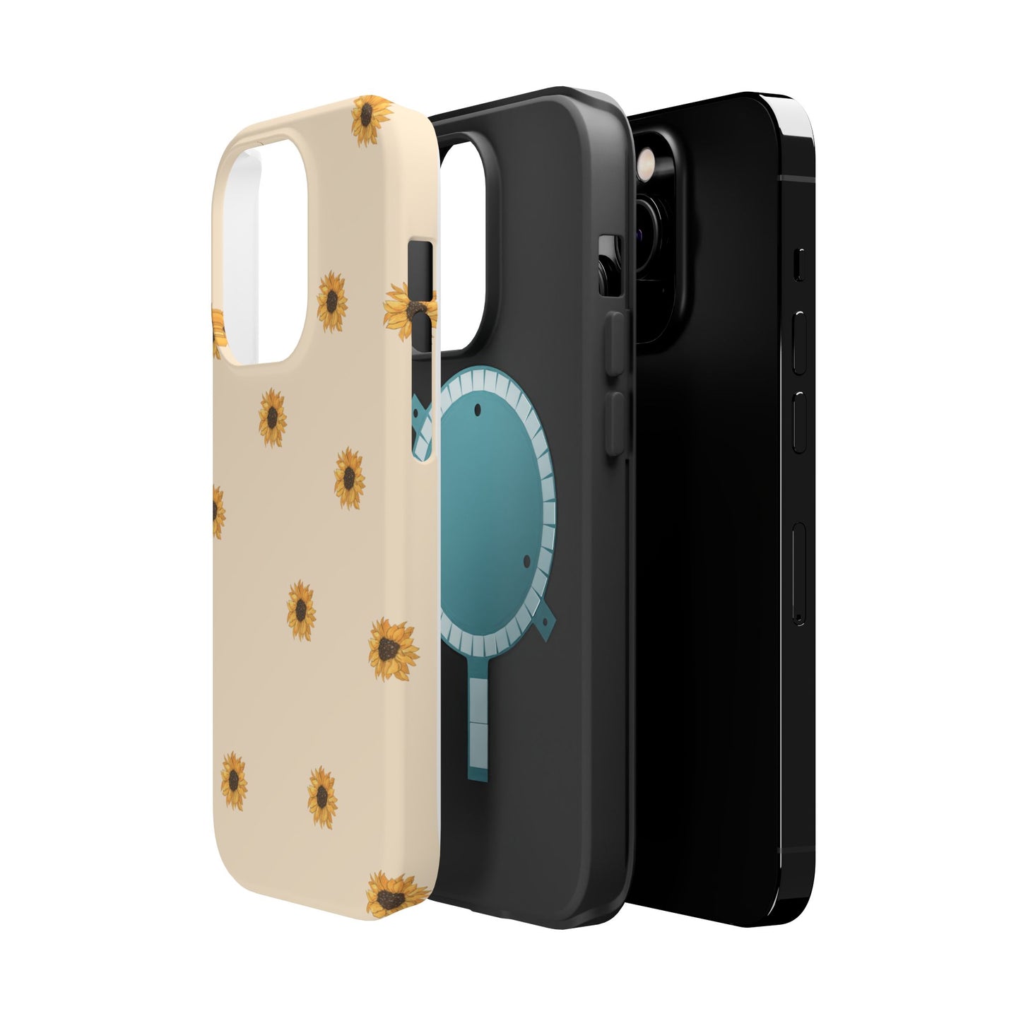 Sunflower Magnetic Tough Cases for Stylish Protection, Floral Phone Cases, Unique Gift for Her, Summer Vibes, Trendy Accessories,