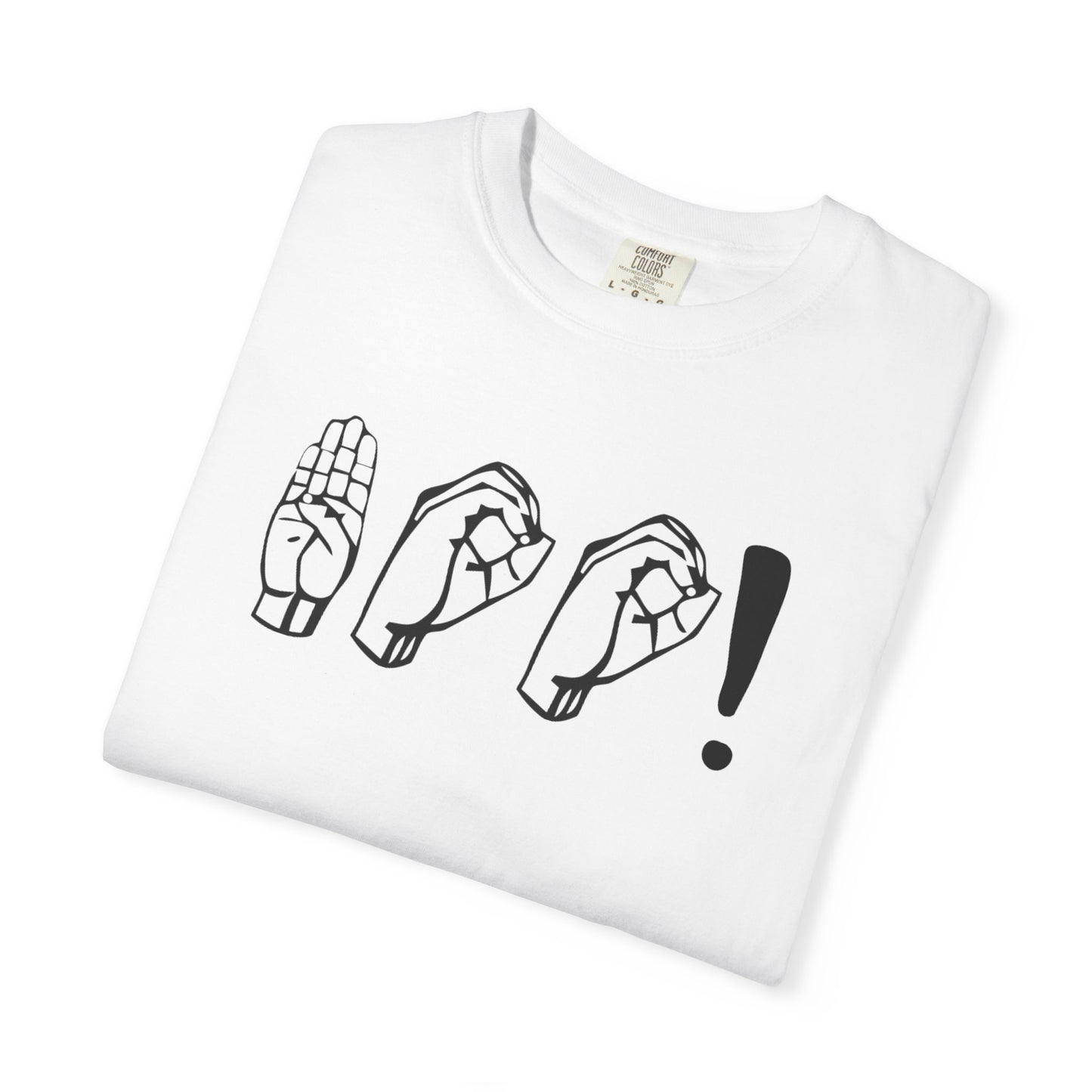 Boo! Unisex Hand Sign T-Shirt, Casual Wear, Gift for Friends, Birthday Gift, Cool Outfit, Fun Graphic Tee