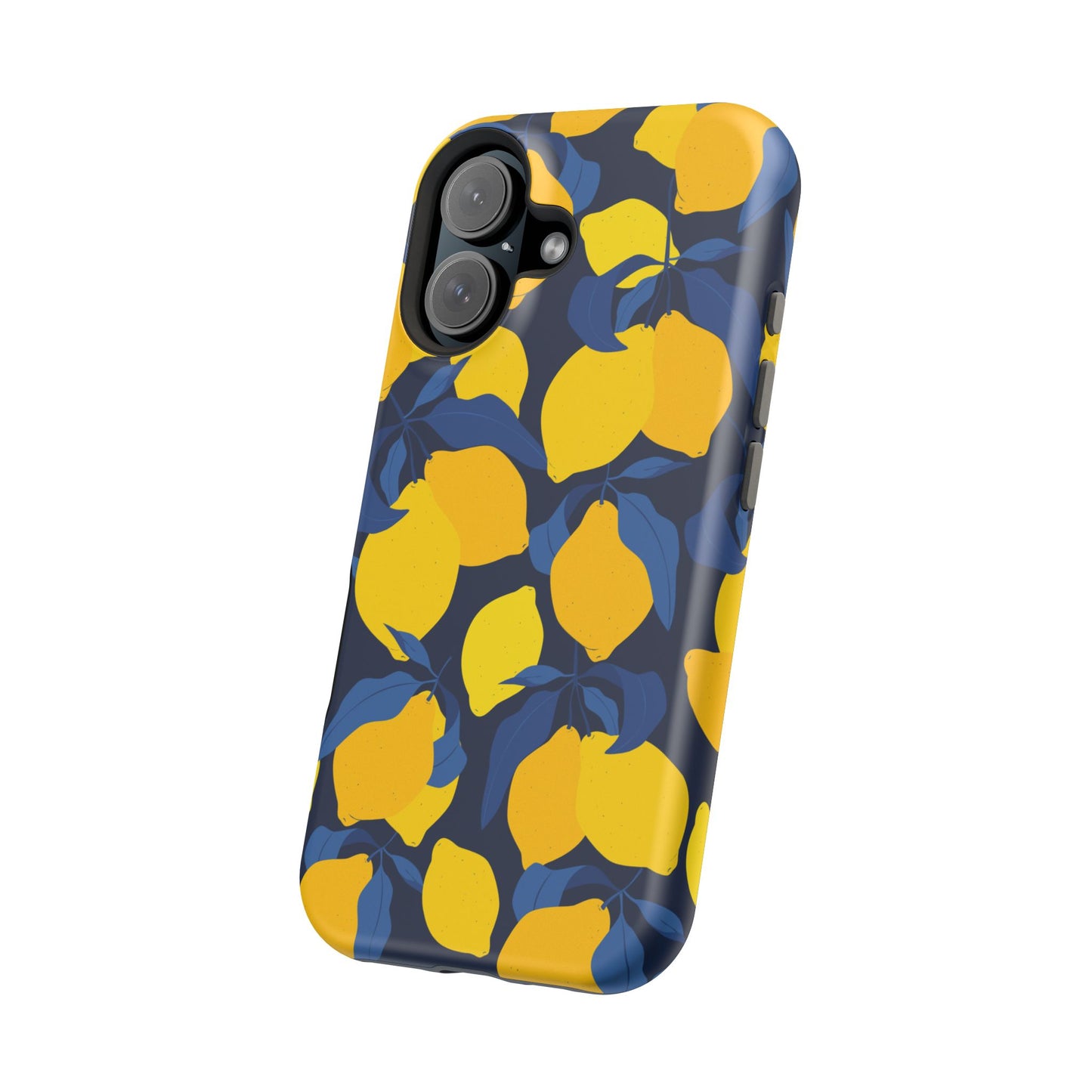 Bright Lemon Pattern Magnetic Tough Case - Vibrant Phone Protection