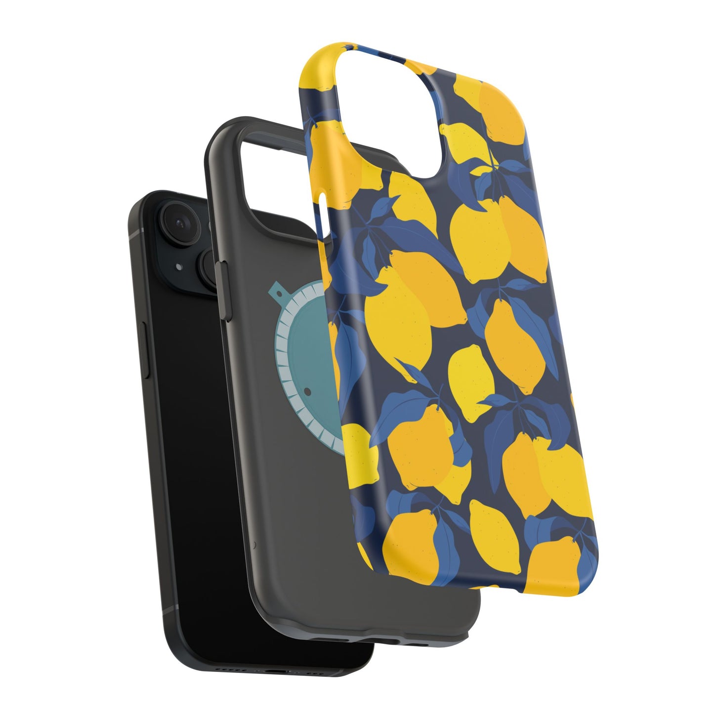 Bright Lemon Pattern Magnetic Tough Case - Vibrant Phone Protection