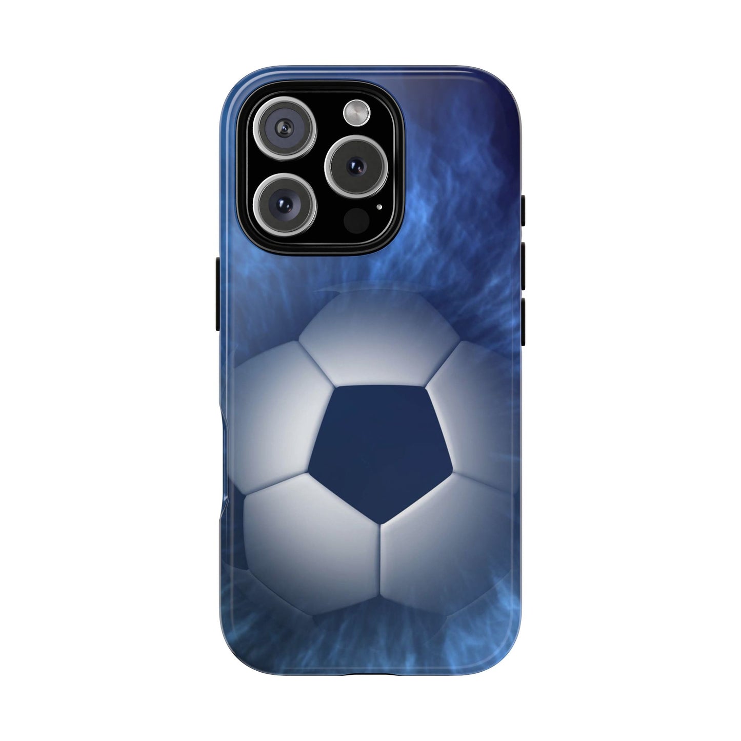 Soccer Phone Case - Tough Cases, Sports Phone Cover, Football Lover Gift, Durable Case, Blue Soccer Design