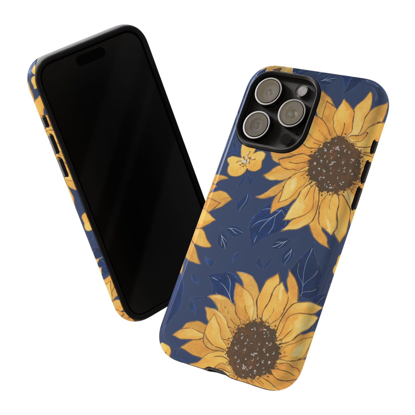 Vibrant Sunflower Phone Case, Floral Tough Cases, Gift for Flower Lovers, Spring Accessory, Birthday Present