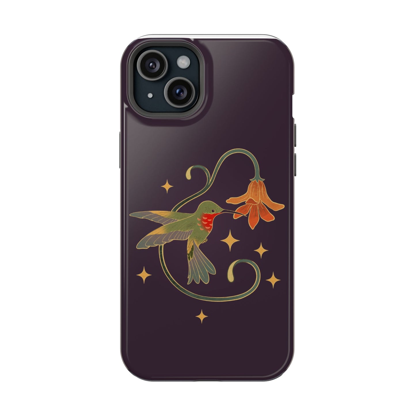 Hummingbird Floral Magnetic Tough Case - Stylish Phone Protection