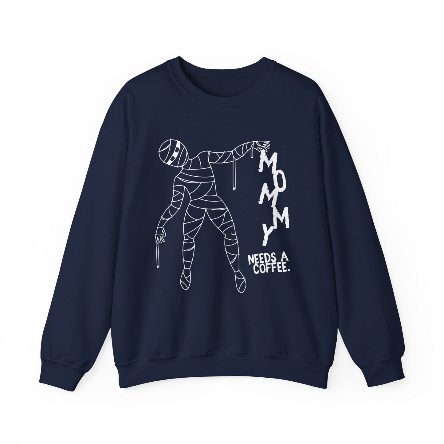 Spooky Coffee Lover Sweatshirt, Halloween Gift, Mom Life Crewneck, Cozy Fall Fashion, Casual Everyday Wear, Gift for Moms