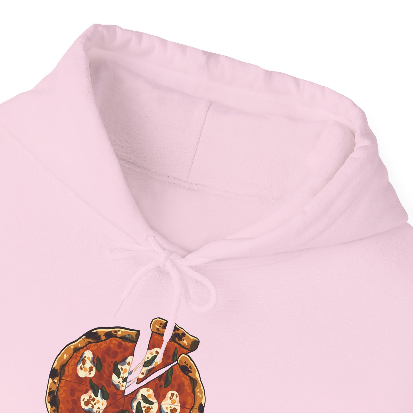 Italian Pizza Unisex Hooded Sweatshirt with Floral Design, Perfect for Everyday Wear, Gift for Friends, Spring Fashion, Casual Comfort